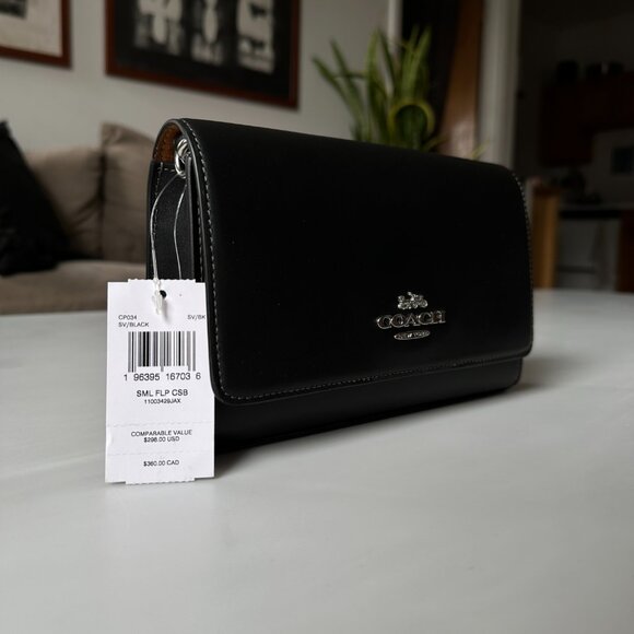 COACH Black Crossbody Flap Bag - Picture 4 of 13